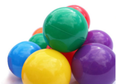 100PCS OF 6CM MULTI-COLOURED BALLS (5)