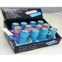 9 LED GLOW IN THE DARK TORCH (96)