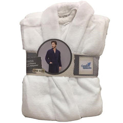 SOLID CORAL FLEECE BATHROBE FOR MEN (20)