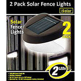 2 PACK SOLAR FENCE LIGHTS (24)