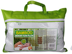 BAMBOO MEMORY FOAM PILLOW - FLAT PACKAGING (10)
