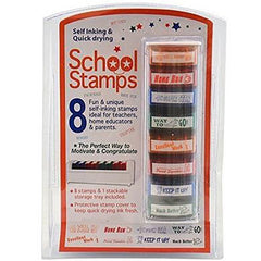 8PCS SELF INKING SCHOOL STAMPS (20)