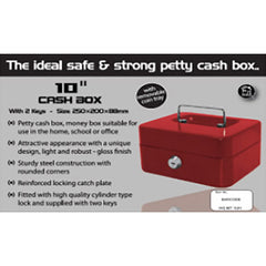 10" CASH BOX - RED (16)
