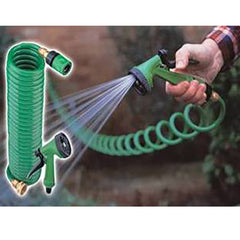 15 METER (50FT) COIL HOSE WITH BRASS FITTINGS (12)
