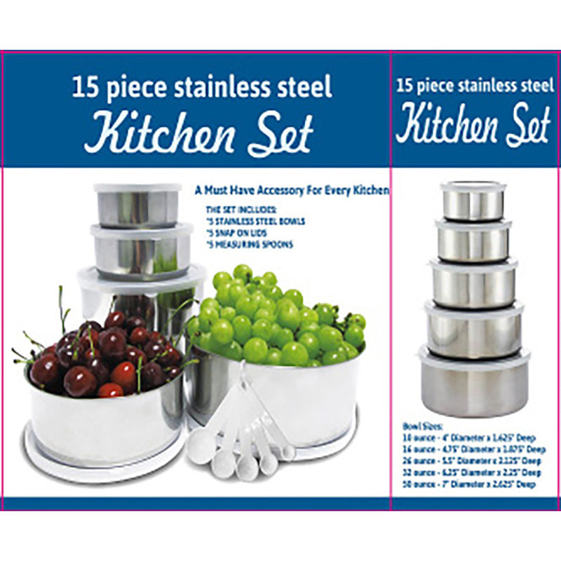 15PCS ST STEEL KITCHEN SET (24)