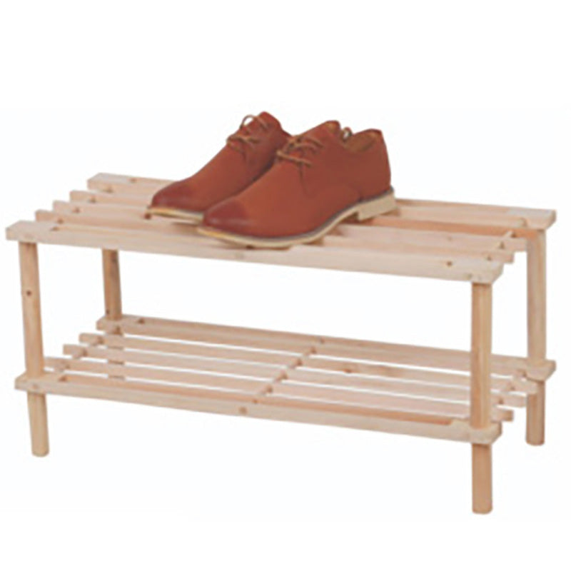 2 TIER WOODEN SHOE RACK (16)