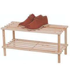 2 TIER WOODEN SHOE RACK (16)