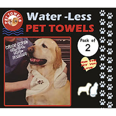 2 PACK WATER LESS PET COOLING TOWELS (24)