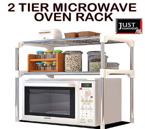2 TIER MICROWAVE OVEN RACK (12)