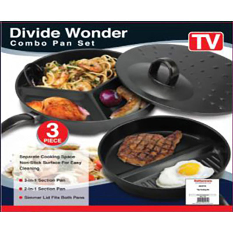 3 IN 1 DIVIDER PAN SET NON STICK SECTION PAN (10)