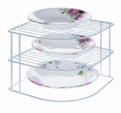 3 TIER CORNER PLATE RACK (12)