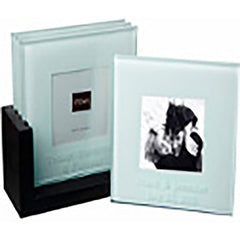 4PCS GLASS PHOTO COASTERS (20)