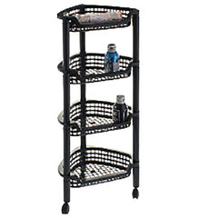 4 TIER MULTI PURPOSE PLASTIC RACK WITH WHEELS (6)