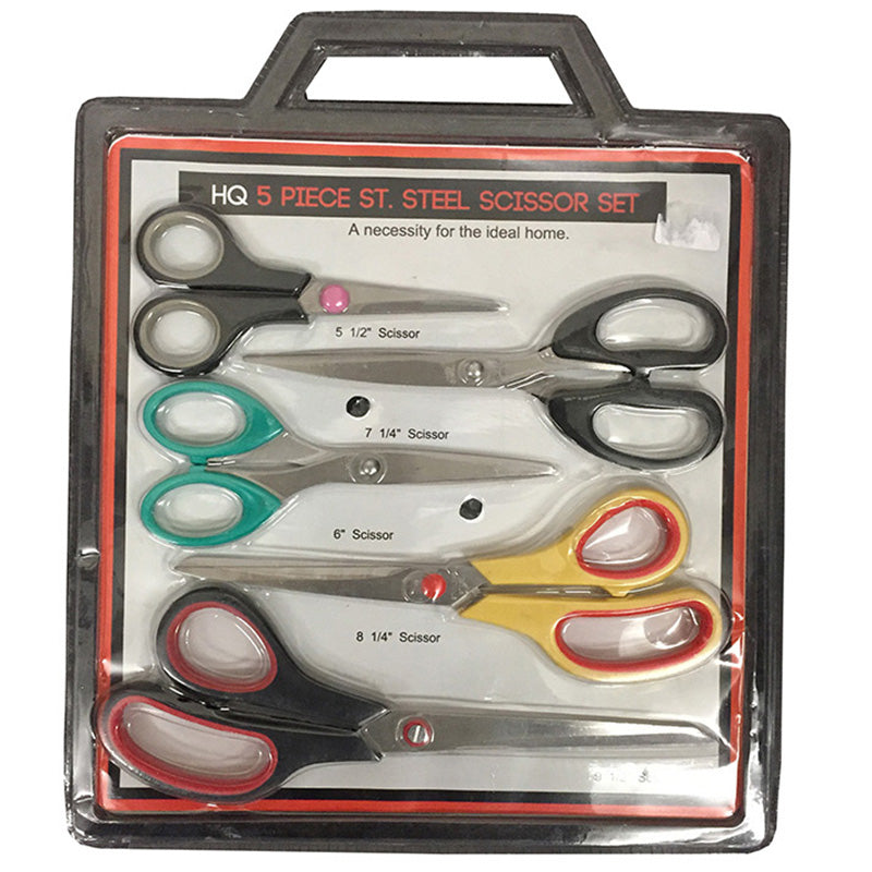 5PCS ST STEEL KITCHEN SCISSORS SET (48)