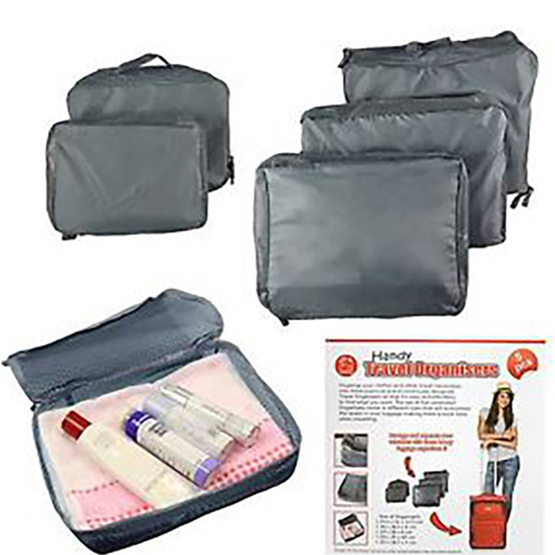 5PK TRAVEL BAG ORGANISER SET (24)