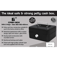 6" CASH BOX - BLACK (16)