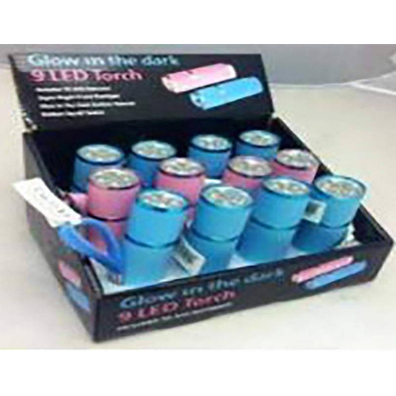 9 LED GLOW IN THE DARK TORCH (96)