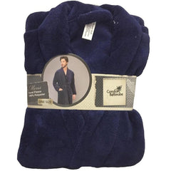 SOLID CORAL FLEECE BATHROBE FOR MEN (20)