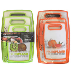 (FRUIT) 4PC CUTTING BOARD SET (12)
