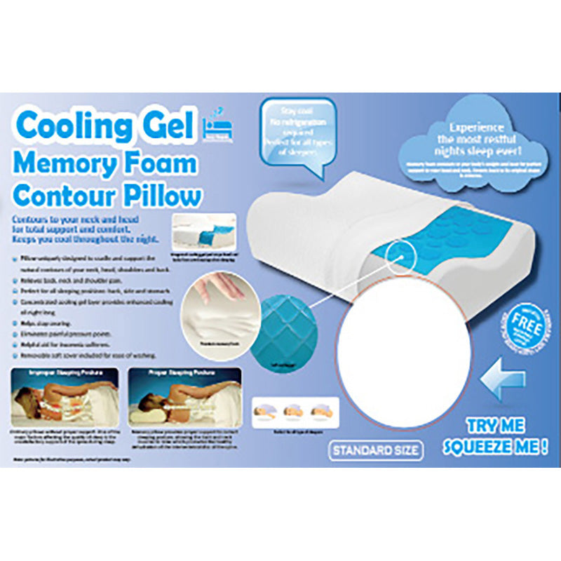 GEL MEMORY FOAM CONTOUR PILLOW (10)
