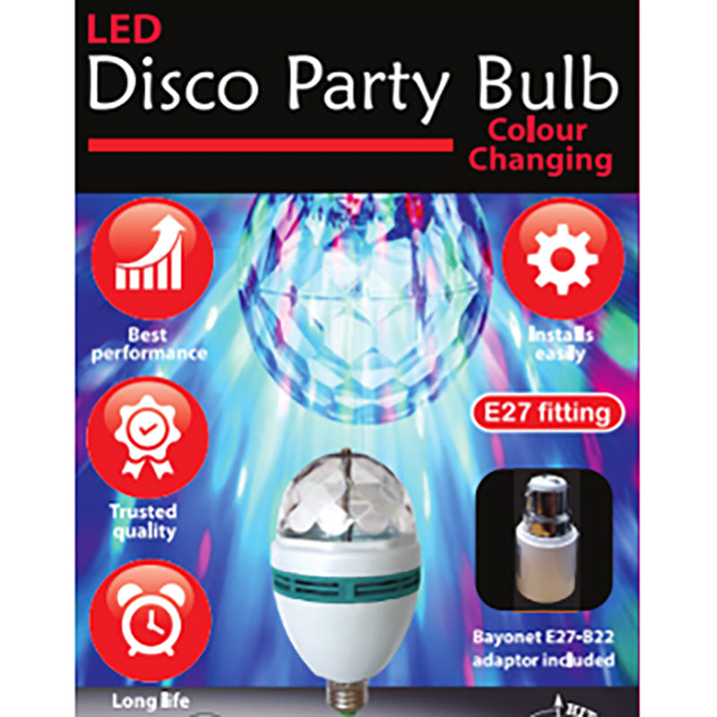 LED DISCO PARTY BULB WITH BAYONET ADAPTOR (48)