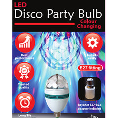 LED DISCO PARTY BULB WITH BAYONET ADAPTOR (48)