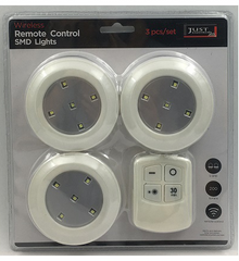 3PCS WIRELESS SMD LIGHTS WITH REMOTE CONTROL SET - 20 SMD (12)