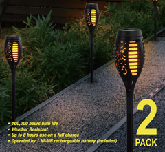 2 PACK SOLAR TORCH LIGHT (24)