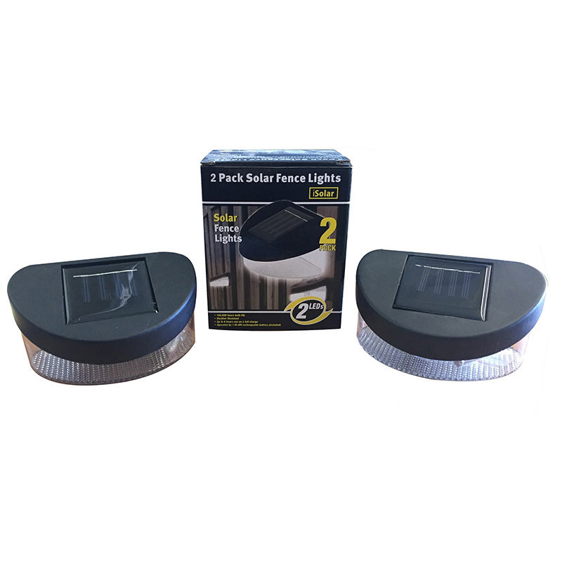 2 PACK SOLAR FENCE LIGHTS (24)