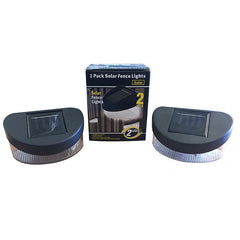 2 PACK SOLAR FENCE LIGHTS (24)