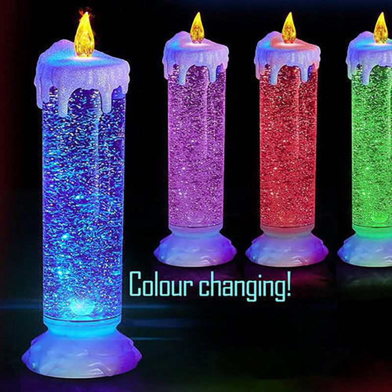 SWIRLING GLITTER CANDLE (12)