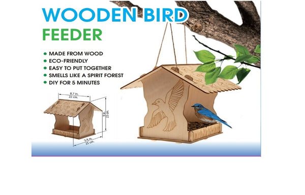 WOODEN BIRDHOUSE FEEDER (24)