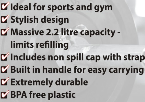 JUMBO SPORTS BOTTLE  WITH FLIP STRAW(20)